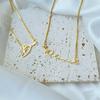 Personalised Gold Necklace with Box Chain Custom Necklace Handmade Jewelry Personalised Birthday Gift for Her Mom