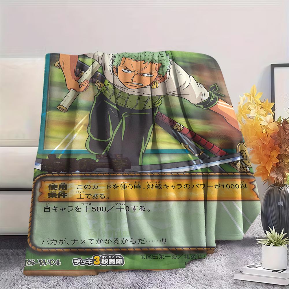 One Piece character Print Flannel Blanket,High quality Comfortable for All Seasons,Home Decor,Warmth and Comfort,Perfect for Christmas Gifts