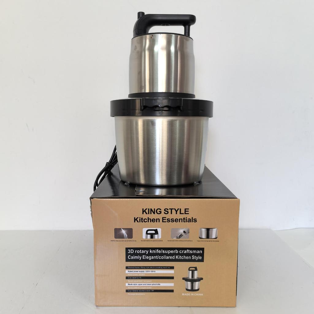High-Power Electric Multi-Function Food Processor: Meat Grinder, Juicer, Dough Kneader, Large Capacity Mixer