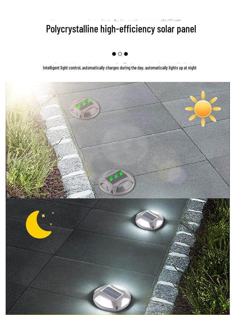 Waterproof Solar Garden Step Light for Outdoor Villas, Footpaths, Stairs, and Lawns