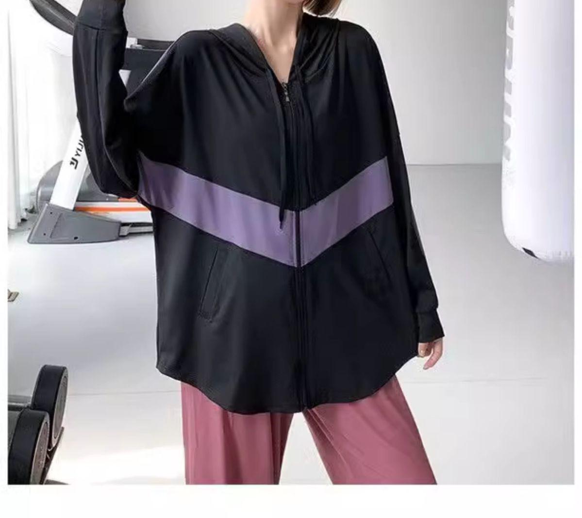 Plus Size Fitness Mid-Length Quick-Dry Yoga Jacket for Women M