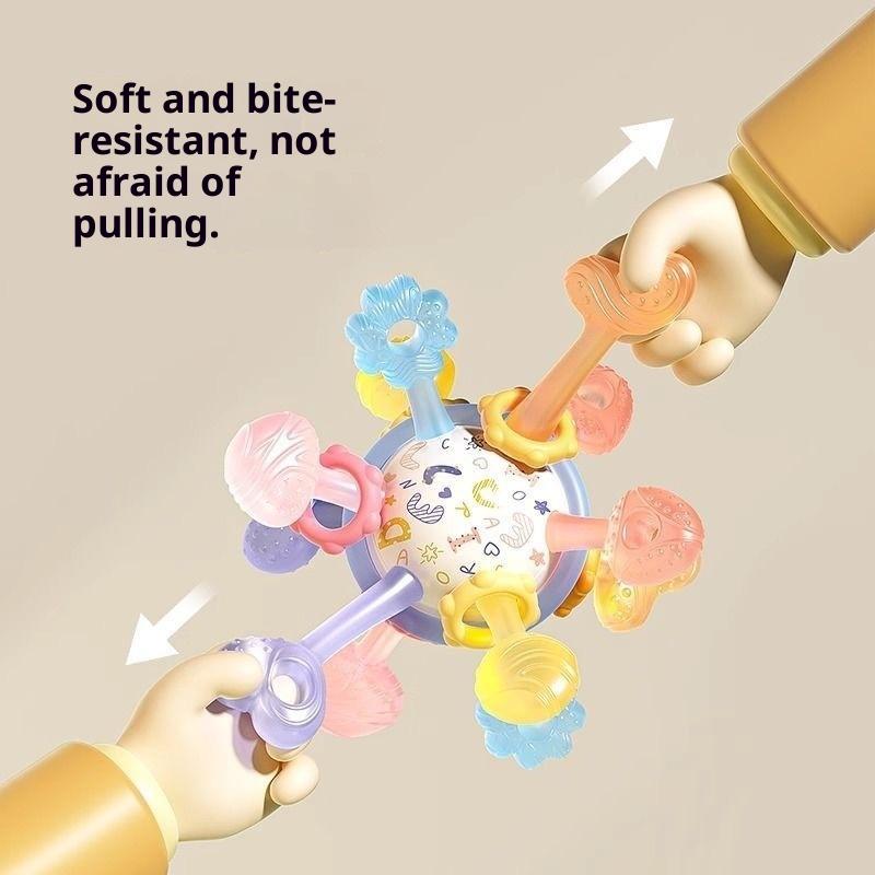 1Pcs Boy Girl Manhattan Teether Ball Silicone Hand Grab Ball Teether For Baby Early Education Puzzle Kids Toys