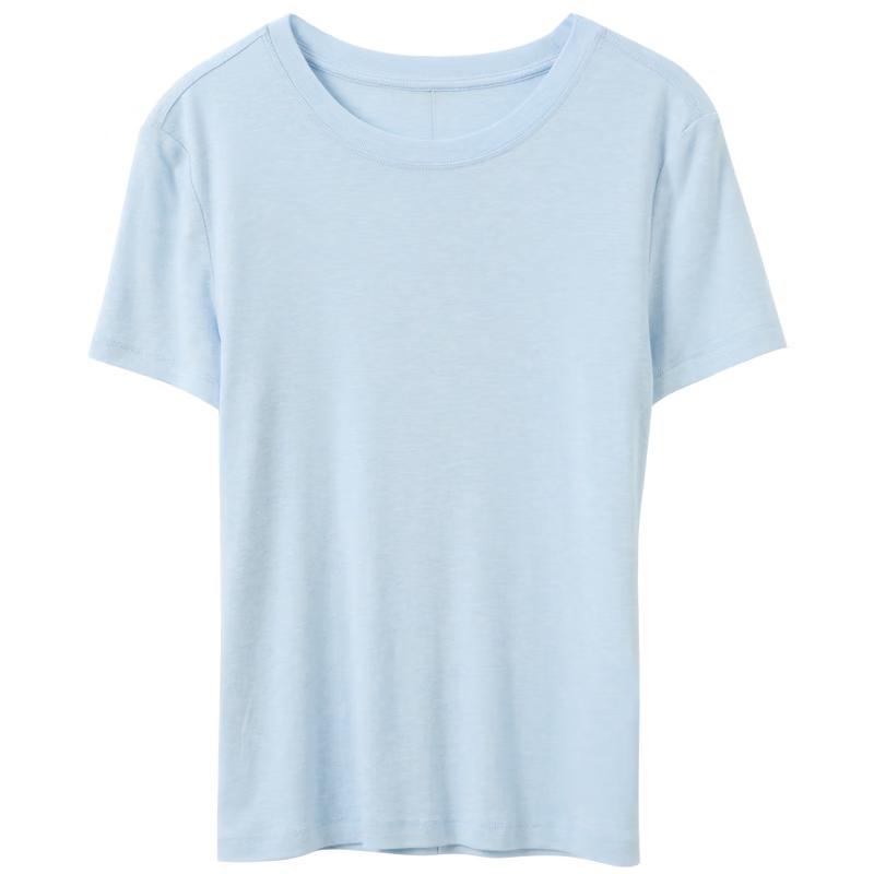 Sancai 2026 Spring Round Neck Slim Fit Short Sleeve T-Shirt