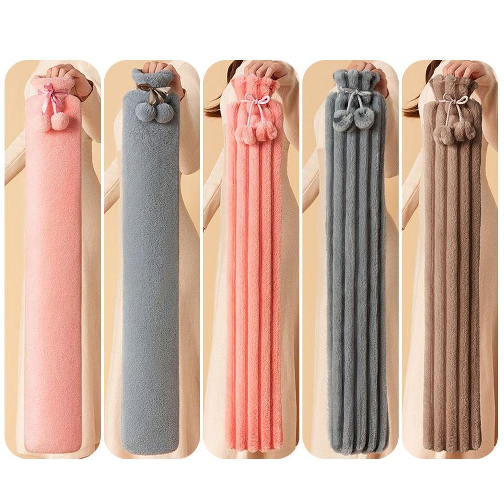 3250ML Portable Winter Long Hot Water Bag Kawaii Soothing Aching Insulation Hot Water Bottle Cute Soft Hand Warmer