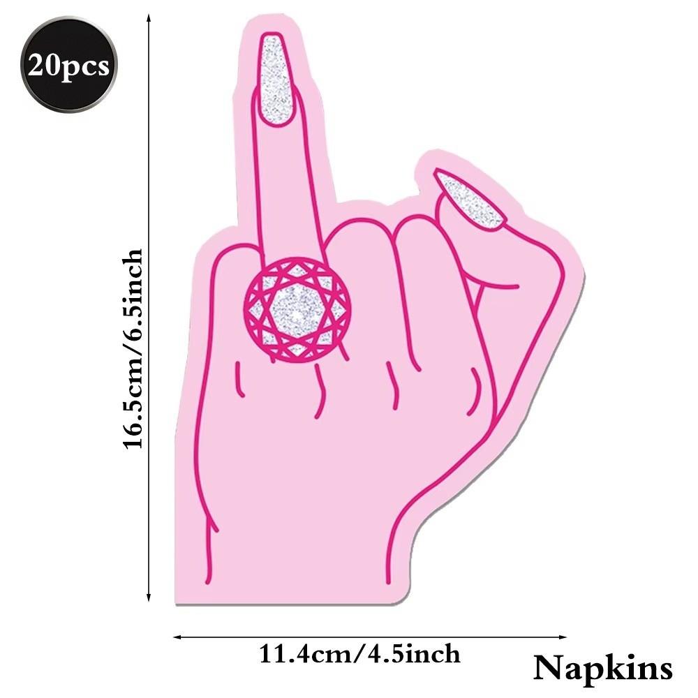 20pcs Disposable Bachelorette Party Napkins Eco-friendly Cocktail Napkins  Engagement Party