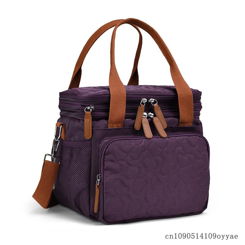 Large-Capacity Portable Lunch Bag, Picnic Bag, Outdoor Large-Capacity Portable Lunch Bag Waterproof Bag Outdoor Travel Mommy Bag