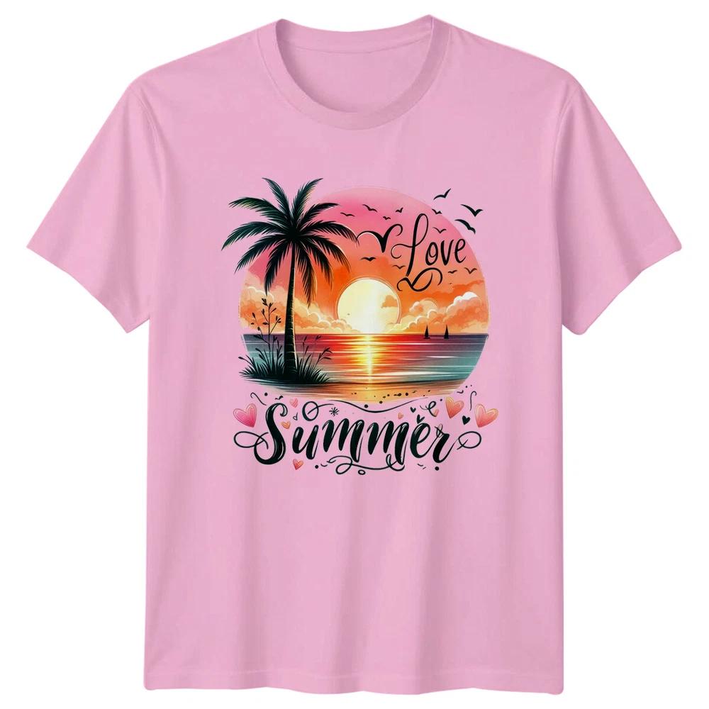 Love Summer Beach Travel Unisexs TShirt Unisexs Tee Graphic Unisex Top