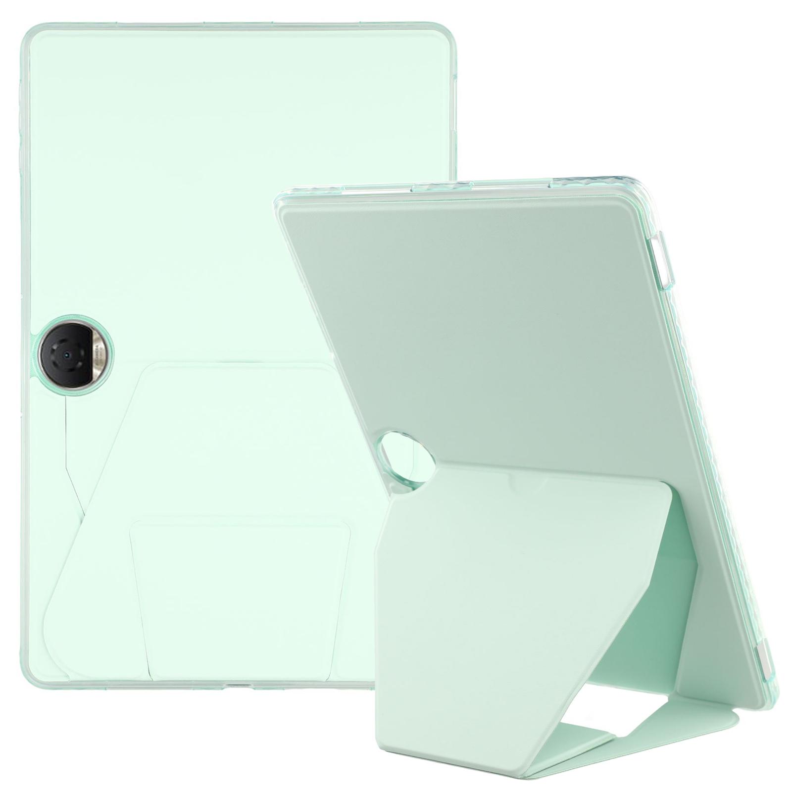 

Для Honor Pad 9 Чехол ТПУ ПУ Кожа Подставка Чехол для планшета Green