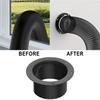 1pcs ABS Wall Flange Connector For Ventilation Pipe Air Ducting Connection Round 100mm 125mm 150mm High Strength Exhaust Fans