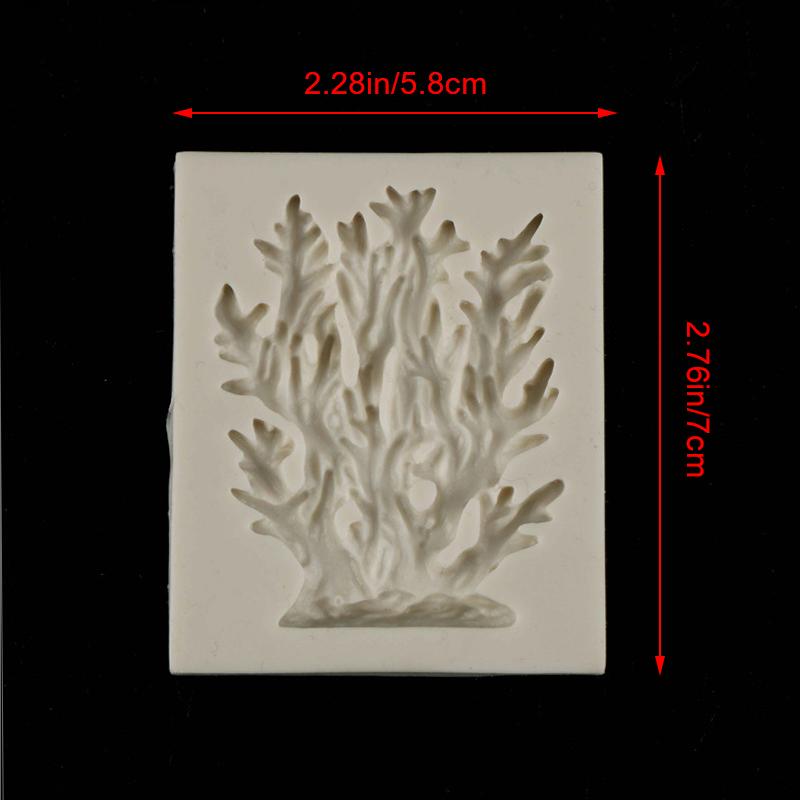 Silikonowa forma w kształcie koralowca forma do fondantów narzędzia do dekorowania tortów forma do czekolady