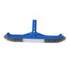 Nylon Pool Cleaning Brush, 17 Inch Plastic Nylon Handle with 45 Degrees  Angle, Compatible with Pool Poles for Home Bathroom