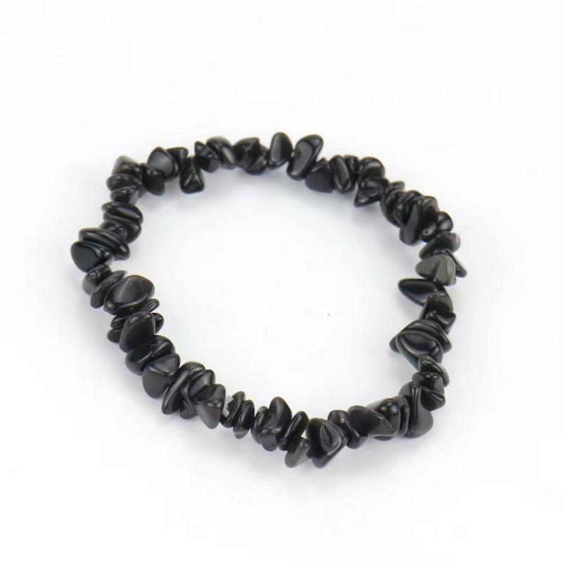 Natural Chakra Crystal Chip Bracelet Genuine Crystal  Healing Energy Jewelry Ideal Gift for Yoga Meditation Lovers