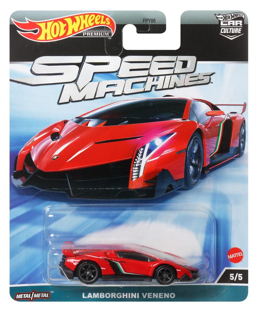 Hot Wheels Car Culture Speed Machine Lamborghini Veneno 3 and HKC41 - [Ages up]
