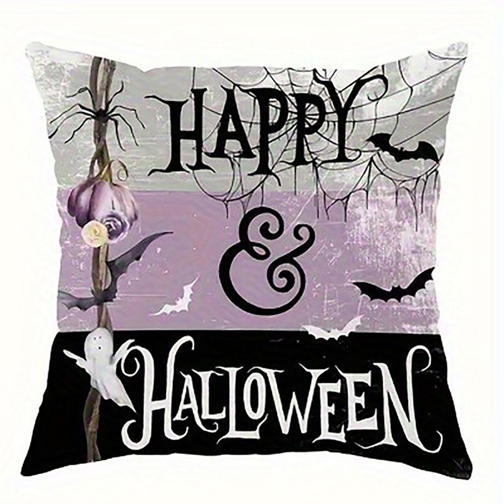 

Pumpkins and Flowers for HalloweenSuitable for living room bedroom sofa decorative cushion cover pillow cover 16x16Inch