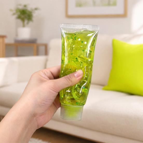 Stress Relief Toothpaste Tube Toy, Slow Rising Clear Tube Squeeze Toy, Anxiety Reduction Hand Exercise Relaxation Toy for Home Office Classroom