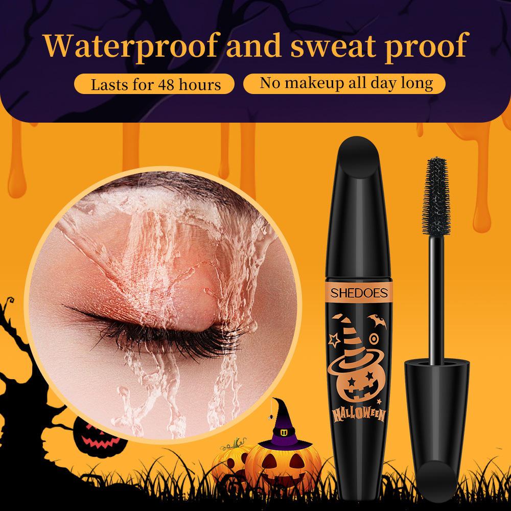 TK Halloween farbige Mascara: Sechs Farbtöne, Verdickend, Verlängernd, Wasserfest, Wischfest, Einfach zu entfernen