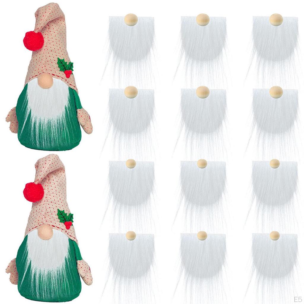 12 Pcs Gnome Beard Handmade Wooden Round Ball Unfinished Hardwood Balls for