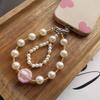 Mobile phone lanyard handmade beaded size pearl wrist chain pendant pendant women's short high-end pendant anti-loss