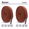 2Pair Elastic Laces Sneakers Tennis Shoelaces without ties Kids Adult No Tie Shoe laces 8mm Flat Shoelace Shoes Accessories