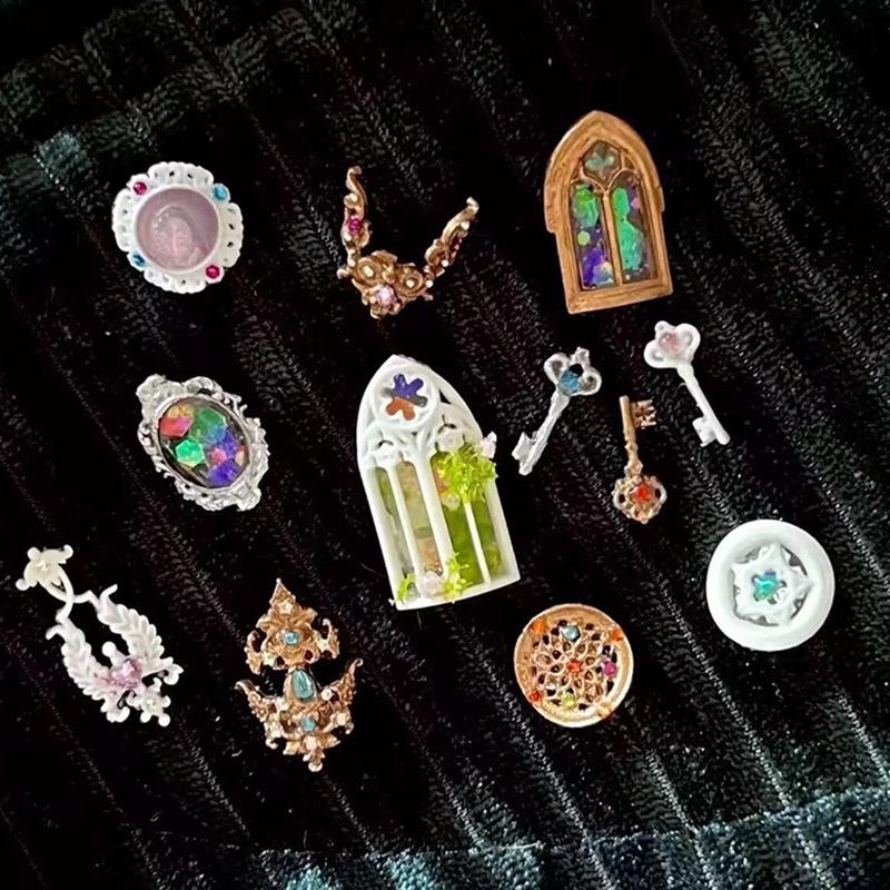 Silikonowa forma 3D do zdobienia paznokci Styl Europejski Wzory Retro Świecznik Design Świecy Dekoracja DIY Przezroczysty Szablon do Manicure