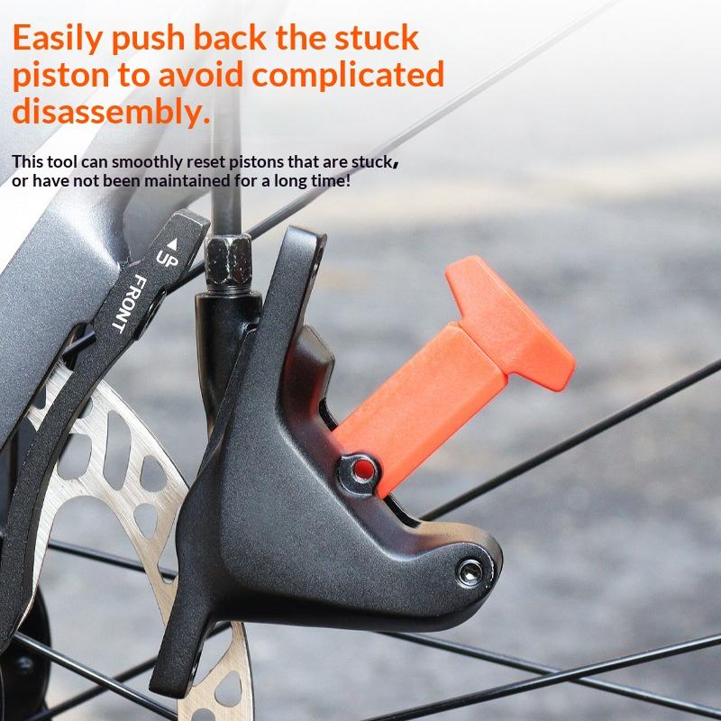 Bicycle Brake Steel Pad Spreader Tool 360° Rotatable Bike Oil Disc Piston Reset Hydraulic Brake Caliper Piston Extension