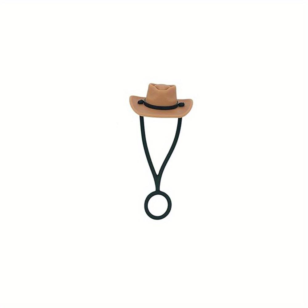 1pc  Reusable Silicone Cowboy Hat Straw Hat - Dustproof, Easy To Clean, Durable, Soft, and Flexible Material