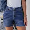 Ladies' Casual Hole  Versatile Fashionable Denim Shorts