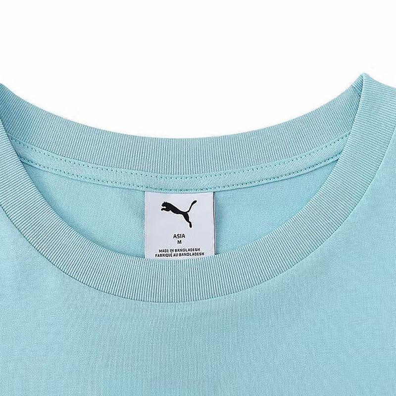 Puma Maglione Girocollo Moda Manica Corta T-Shirt Nautica Unisex T-Shirt Blu 633337-44