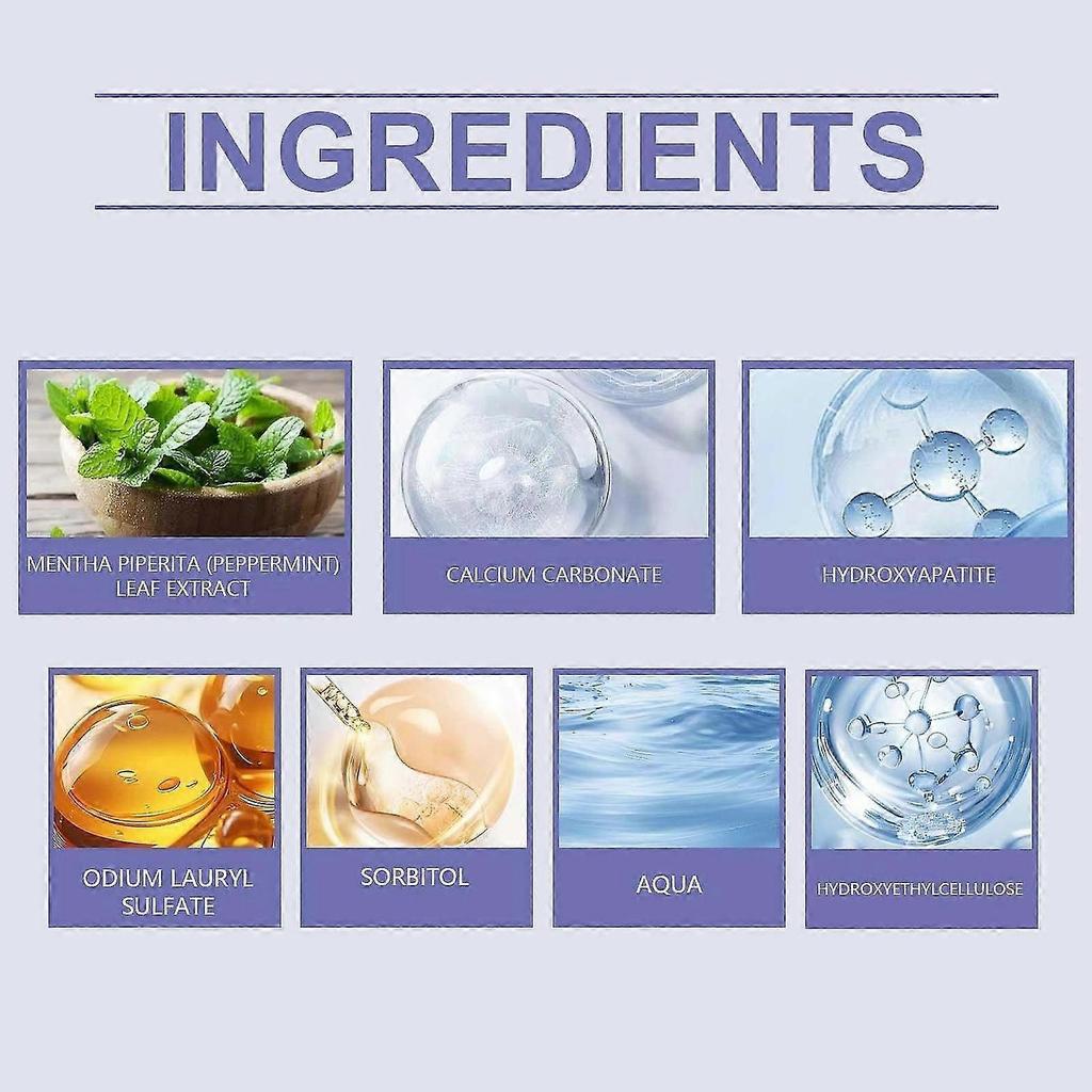 Hydroxyapatite Toothpaste for Advanced Enamel Protection, Gentle and Effective Formula, Fluoride-Free Mint Toothpaste for Sensitive Teeth