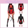 Stylish Women Ninja Cosplay Jumpsuit For Halloween Costume And Party Wear