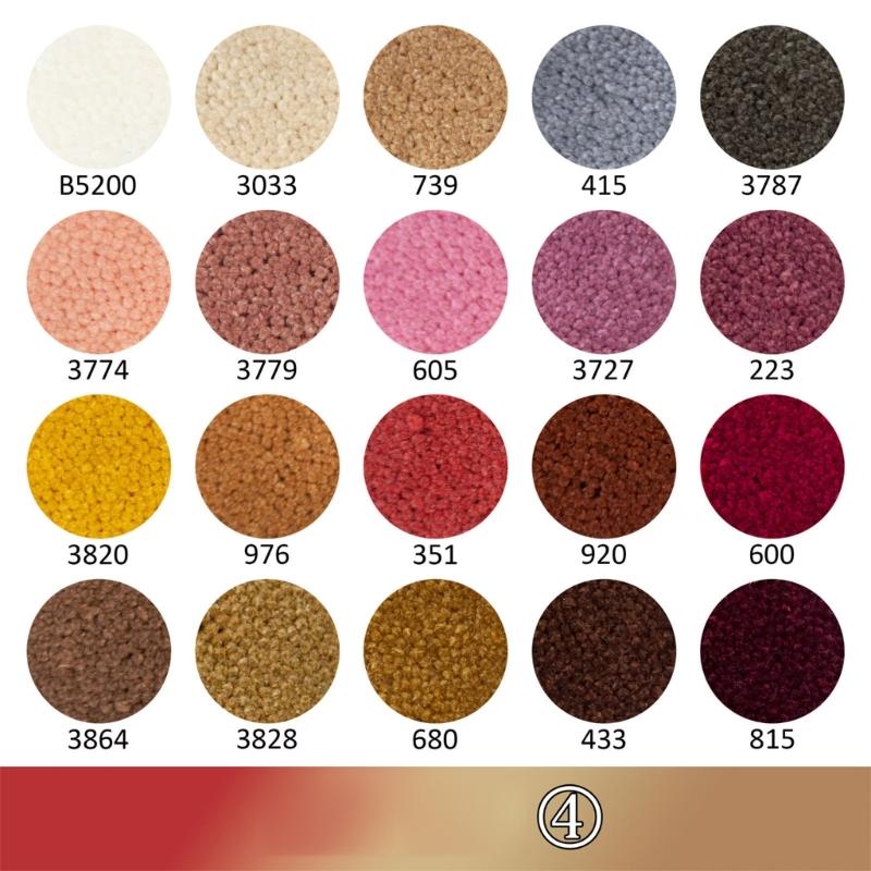 20 Color Acrylic Yarn Set With Latching Hook Crochet Needle Mesh Fabric For Beginner Carpet Making Embroidery Craft