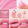 Süßer Erdbeer-Lipgloss mit Schlüsselanhänger-Riemen, Schimmernder Glitzer-Flüssiglippenstift, Feuchtigkeitsspendendes Lip Glow Öl, Pinker Spiegel-Lipliner für das Tägliche Natürliche Make-up