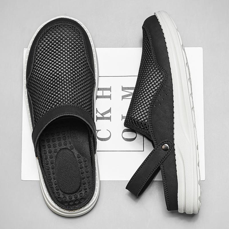 Fashion New Arrival Mens Slippers Leisure Walk Beach Sandals Fashion Designer Male Half Drag Comfortable Summer Slides Wading Aqua Shoes