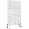 Privacy Screen Gray 100 X 50 X 180 Cm Steel