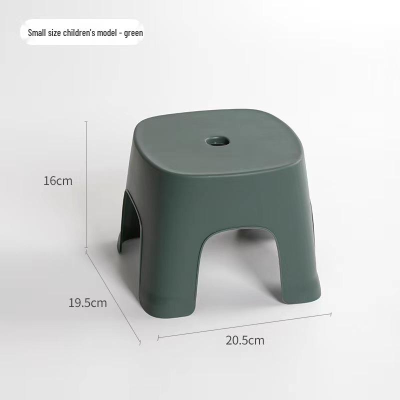 Children's Plastic Non-Slip Stool - Durable for Shoe Changing, Bathroom, and Living Room Use.