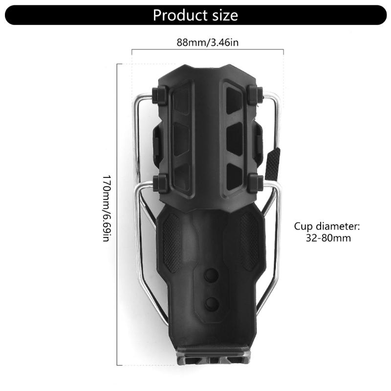Universal Motorcycle Cup Holder Drink Rack Bracket for Multiple Bike Models and Styles Stable Support Outdoor Adventures