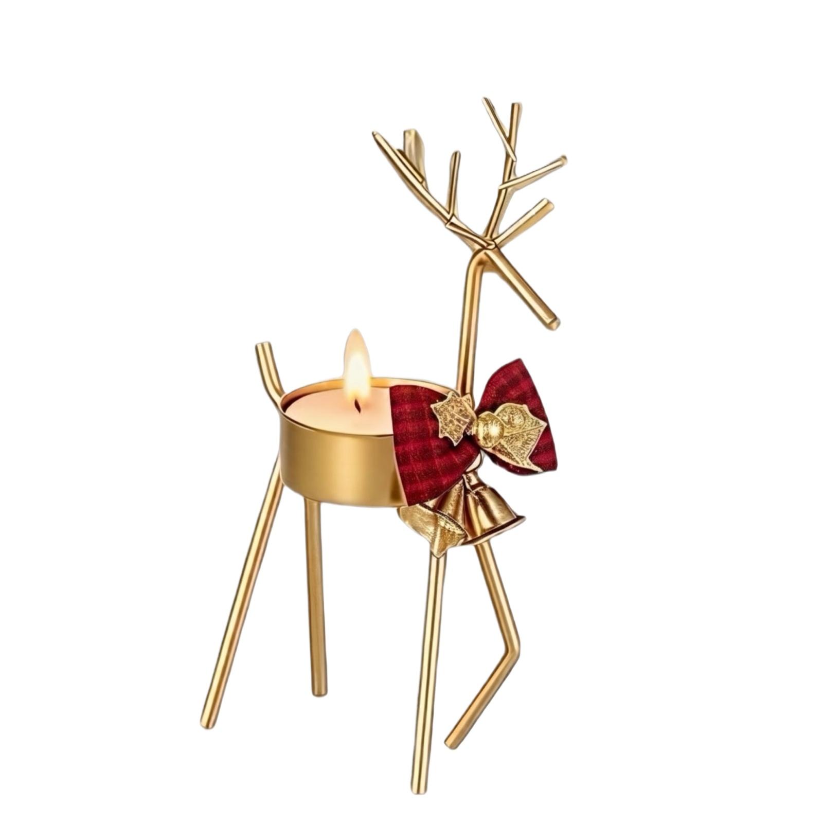 

Christmas Bells, Bows, Iron Crafts, Metal Crafts, Candle Holders, Ornaments, Various Shapes, Atmosphere Costumes One Size золотий