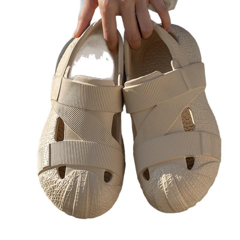 Women's Shoes, Thick-soled, Large-sized Flip-flops, Anti-slip Sports Beach Sandals