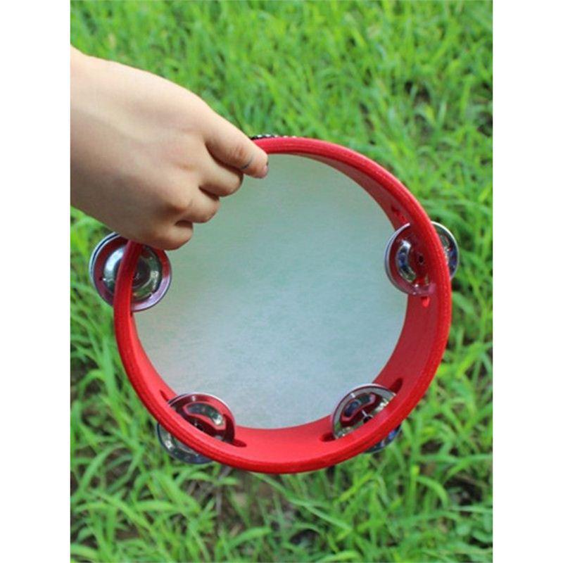 Little Guli Red Performance Tambourine for Drummers and Shaker Players - Available in Small and Large Sizes