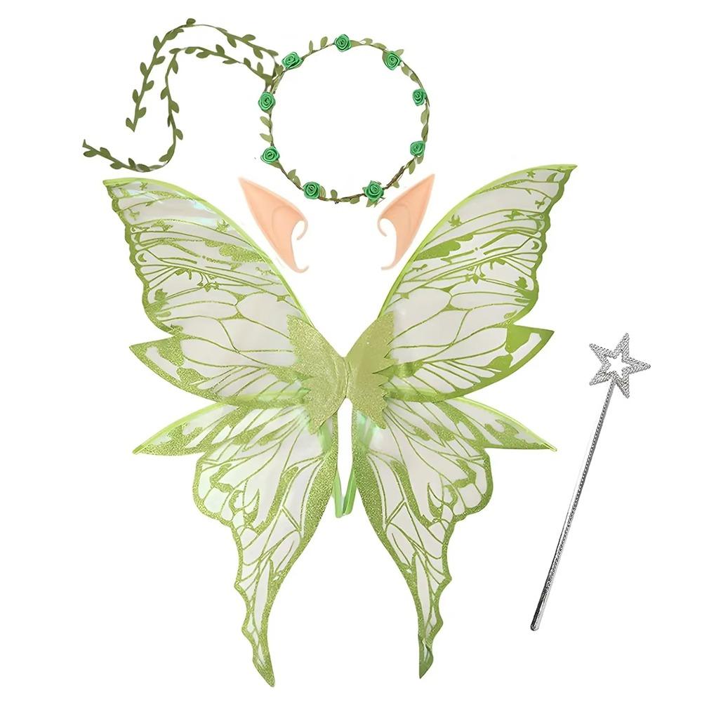 

Креативные сказочные крылья бабочки Легкий набор крыльев для переодевания Крылья эльфа Костюм Костюмы для косплея