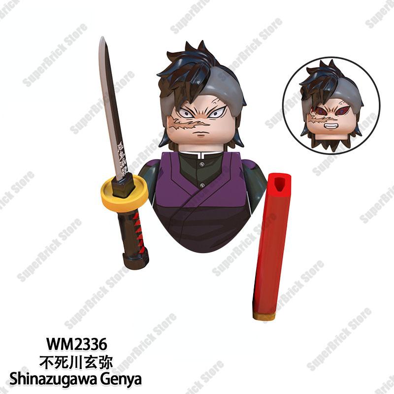 Demon Slayer Mini Action Figures Hot Anime Dolls Bricks Kamado Tanjirou Kibutsuji Muzan Building Blocks Model Toys Kids Gift Set