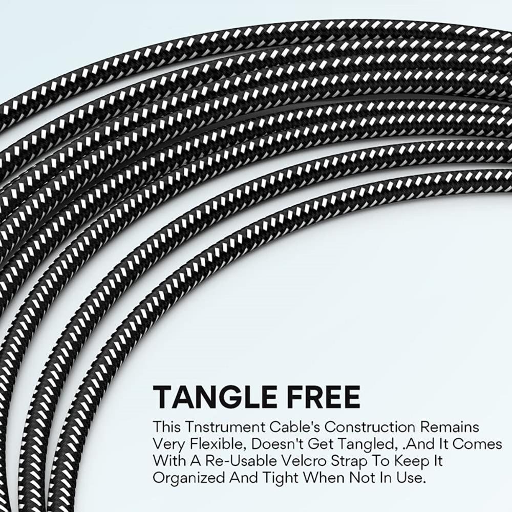 6.35mm Audio Cables TRS 1/4 Inch 6.5mm Audio Cable for Electric Guitar Bass 1.5m 3m Gold Plated Shielded Low Noice Jack Cable