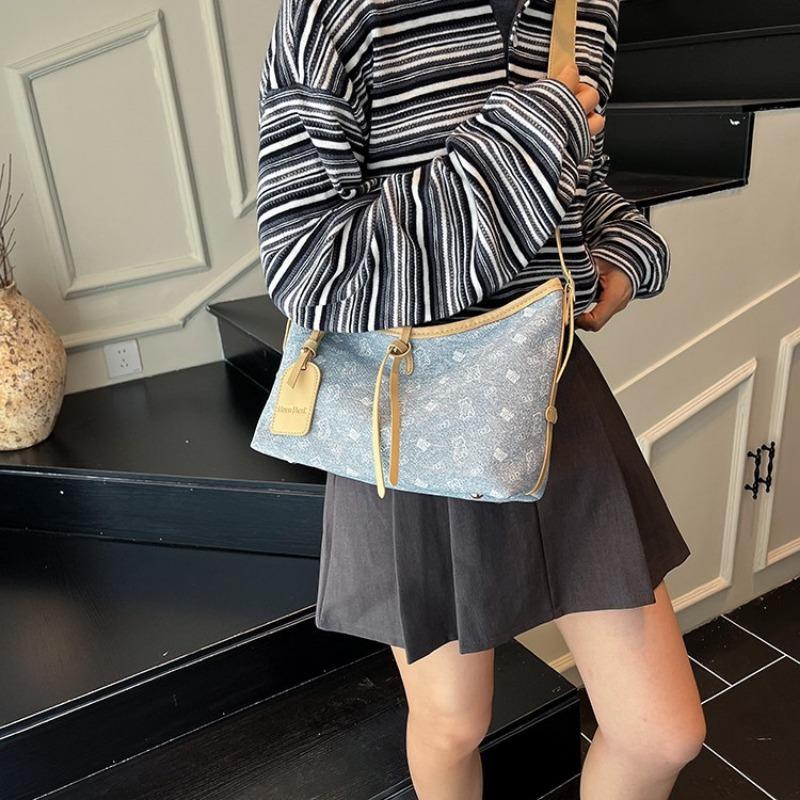 Nischen-Tasche Damen große Kapazität neue Sommer vielseitige lässige Schulter-Umhängetasche Pendler Knödeltasche