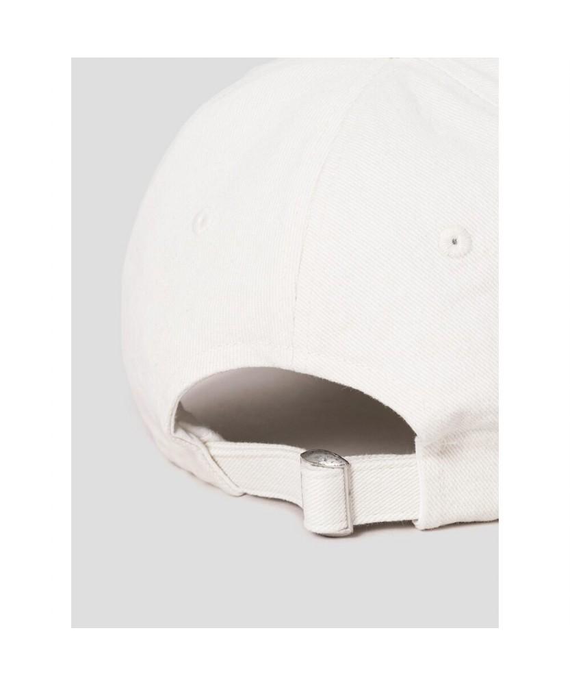 8SECONDS Cursive Embroidered Ball Cap White