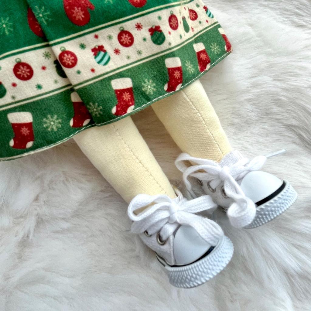 BlissfulPixie Handgefertigte Waldorfpuppe - Cora, 30cm, Weich, Niedliches Plüschtier für Mädchen, Perfekt für Kinder