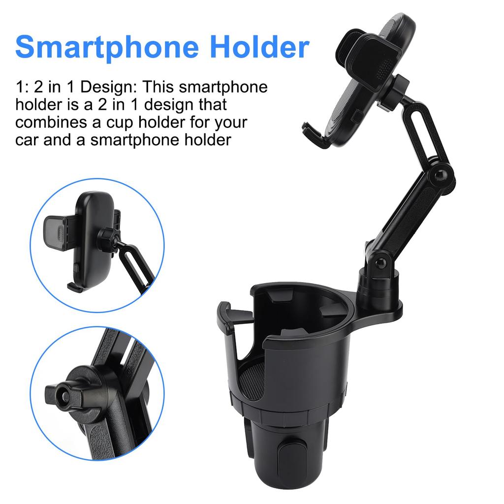 Bruce Shark Car Phone Car Cup Drink Phone Inch Phone Car Mechanical 360 Degree Rotation with Cup Holder & Holder, 2-in-1 Holder, Holder, Holder,
