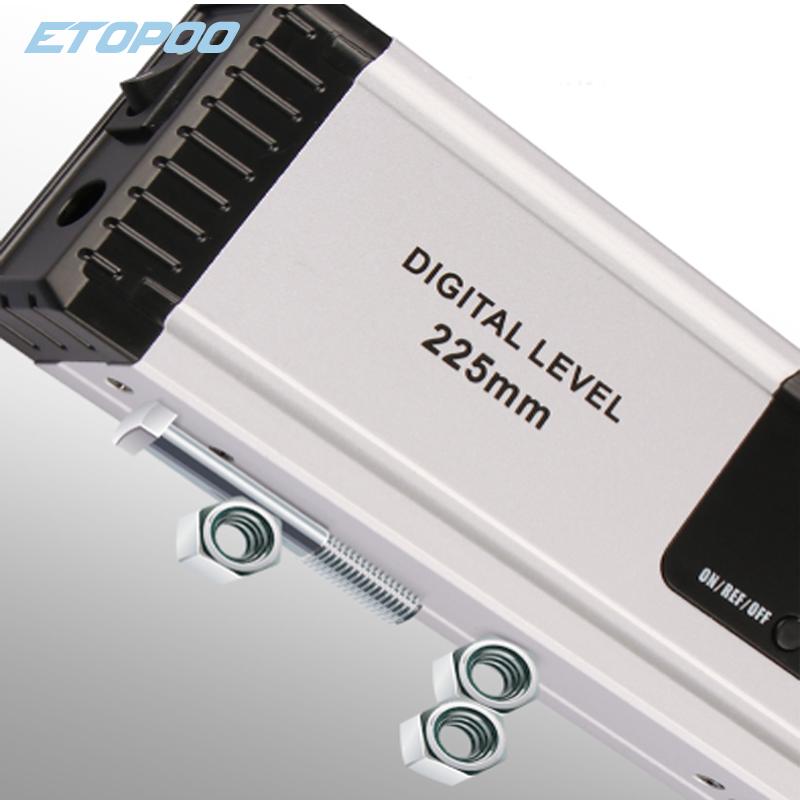 225/400mm Magnetic Digital Protractor Angle Finder Inclinometer Electronic Level 360 Degree Aluminum Alloy Bubble Spirit Level