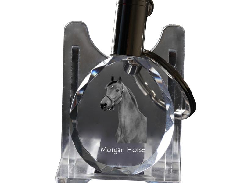 Morgan Horse - pendant with a picture of a horse, crystal key ring in a gift box, unique gift by Art-Dog brand