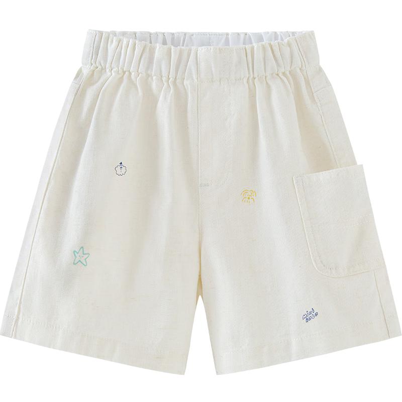 Minibala Cotton Linen Soft Denim Kids Shorts