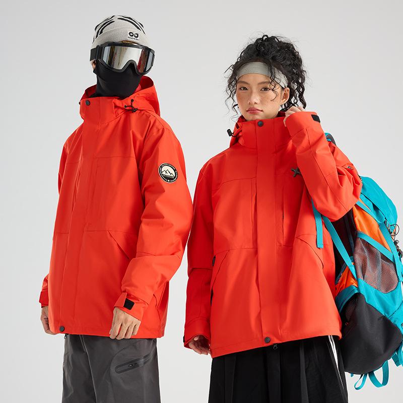 Direct sales autumn and winter outdoor jacket men and women three-in-one removable liner couple jacket group buying